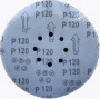 Круг шлифовальный абразивный NUMBER ONE NWS6010-SL-90120, d=225мм, зерно 120, 8-ОТВЕРСТИЙ